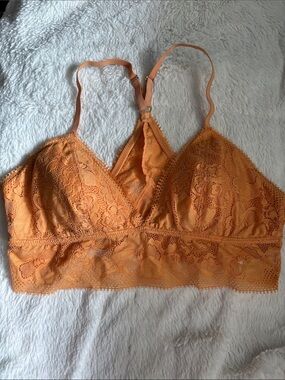 🧡AERIE RACER BACK LACE BRALETTE in Size Large